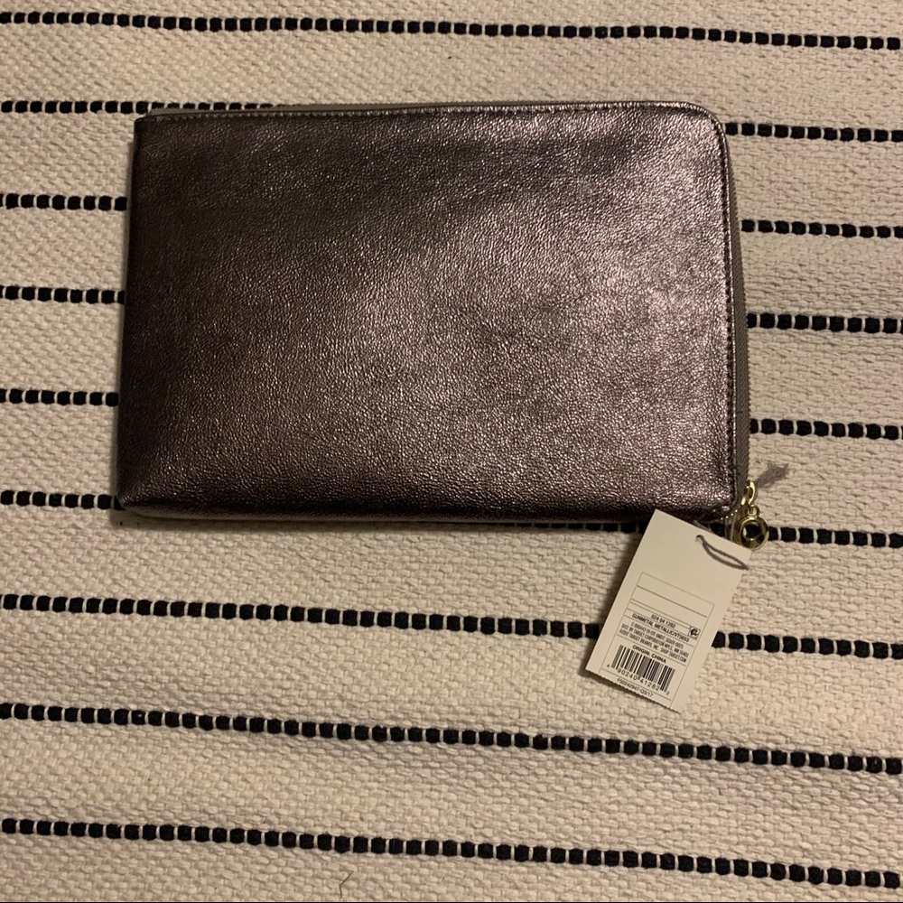 A New Day Gunmetal Metallic clutch